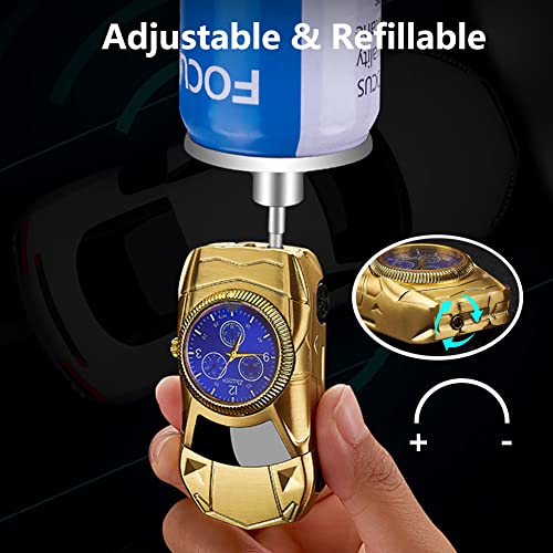 Encendedor Soplete de Butano con Reloj, Viento miniatura 4