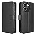 Elubugod Compatible with Oppo Reno15 Pro Max Leather Case,PU Leather flip Cover Compatible with Oppo Reno 15 Pro Max 5G CPH2811 Case Cover Black