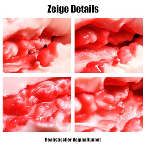 Seckoe Taschenmuschi Realistisch Groß Realistische Masturbator mit 3D Vagina Klitoris Mastubrator Mann Sex Spielzeug Taschen Pocket Pussy Erotik Sexspielzeug für Männer Solo Masturbieren – Bild 8