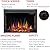 R.W.FLAME 39" Electric Fireplace Insert,Freestanding & Recessed Electric Stove Heater,Touch Screen,Remote Control,750W-1500W with Timer & Colorful Flame Option