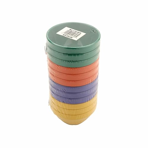 G.E.T. BC-170-MIX - Tazón de melamina para caldo, 8 onzas, mezcla (juego de 12)