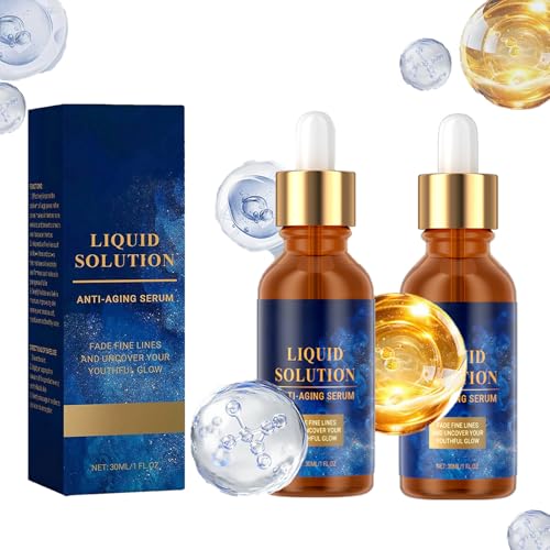 Olavitas Liquid Solution Peptide Anti-Aging S-erum, 2Pieces Olavitas Anti W-rinkle S-erum, Complejo Relajante De Arrugas Con Ácido Hialurónico, S-erum De Colágeno Para La Cara