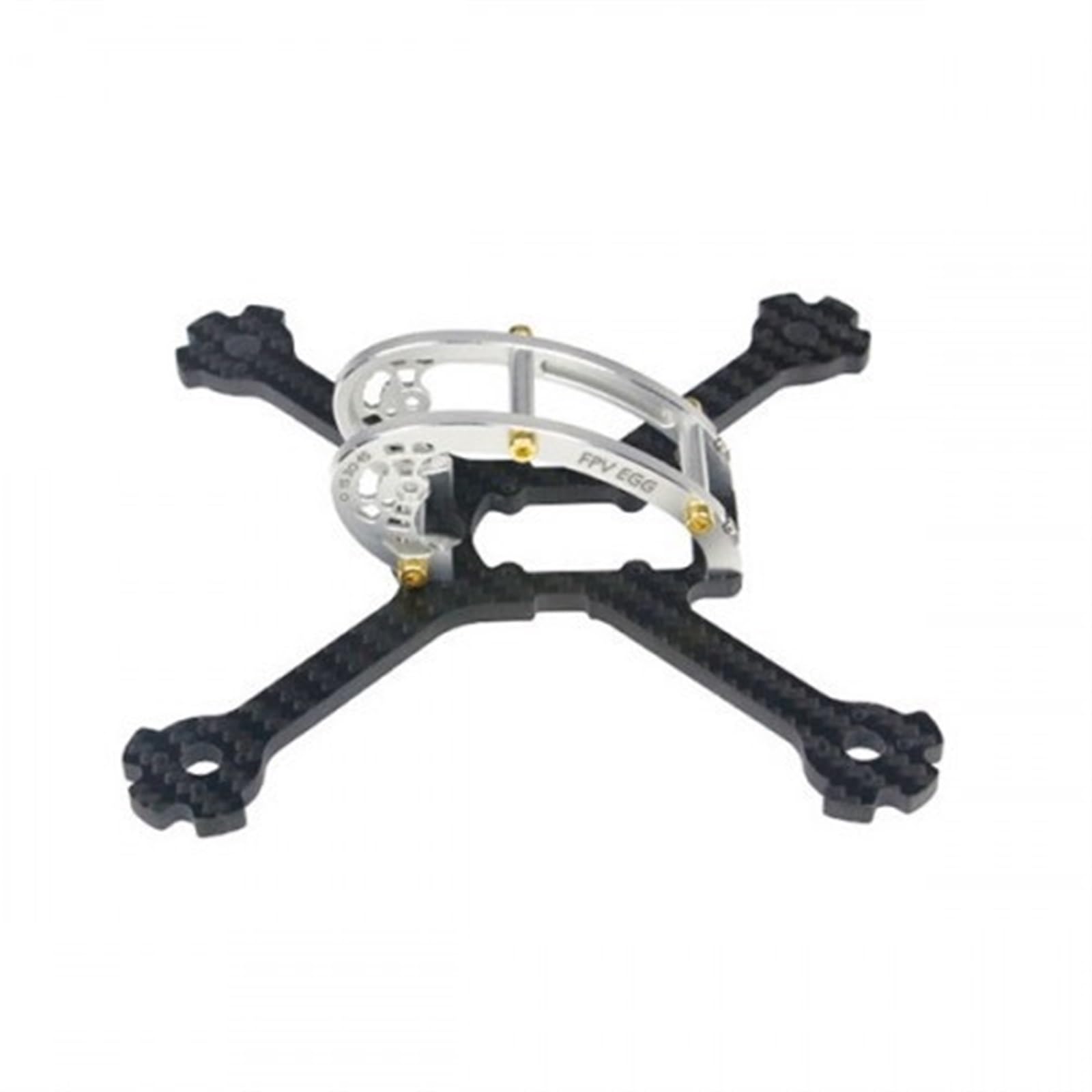IWBR FPV EGG FPVEGG PRO 138mm RC Drone FPV Racing zestaw ze szkieletem 4mm włókno węglowe z 10 parami 3140 rekwizytów ŚWIATŁO dla KINGKONG/dla LDARC (Color : FPV EGG KIT)