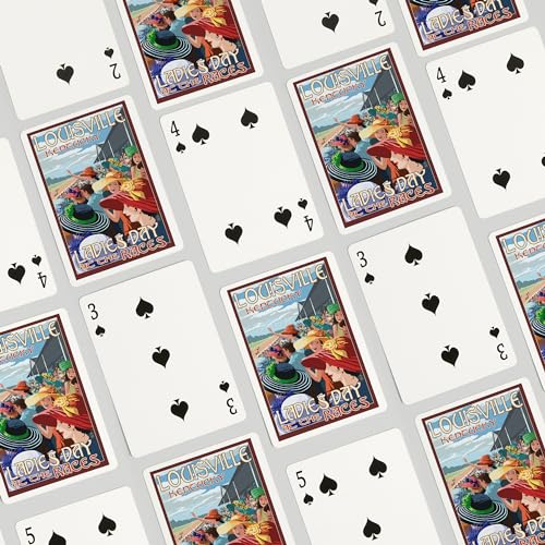 Lantern Press Louisville Kentucky Baraja Poker 52 Cartas miniatura 4