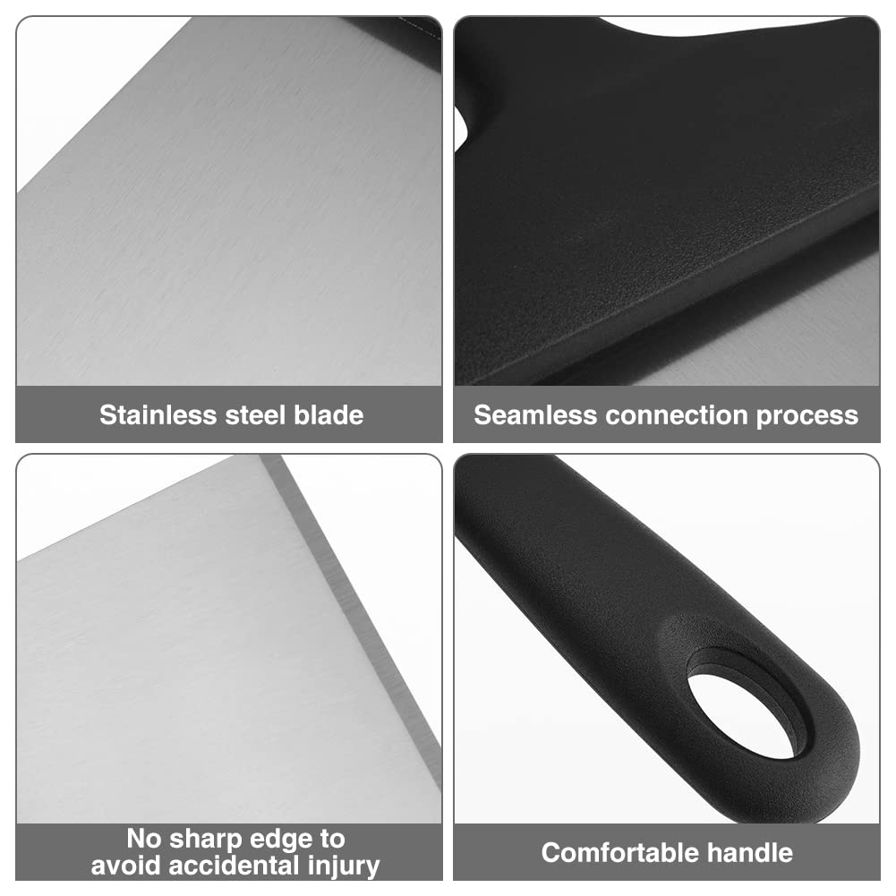 7pcs Griddle Cleaning Kit, Reusable Flat Top Grill Cleaning Kit with Grill Stone, Griddle Scraper & Griddle Brush, Easy Cleaning on Hot or Cold Surfaces(COLOUR:Black) - Image 4