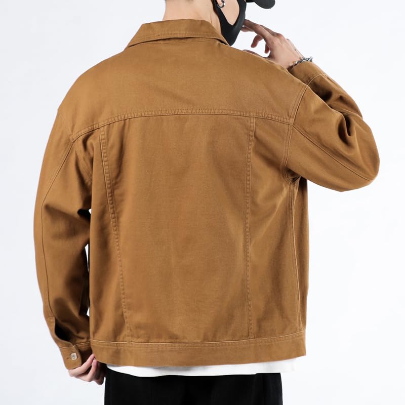 Summer denim jacket men's clothing spring and fall work casual jacket2