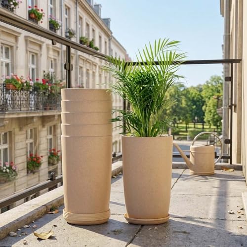 Hooked Tower Pots Pack of 6