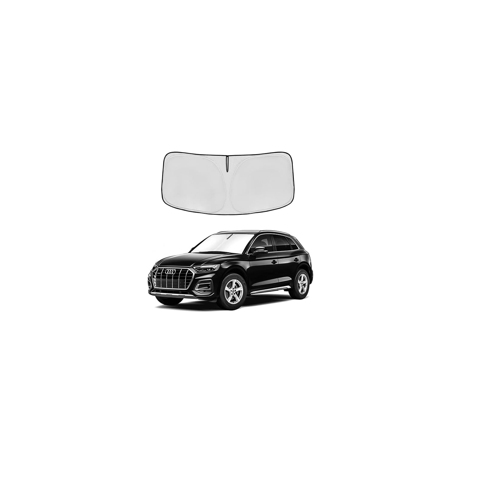 Audi Q5専用　サンシェード　【Used】 Amazon.com: for Audi Q5 Windshield Sun Shade 2018-2024 2025 2026