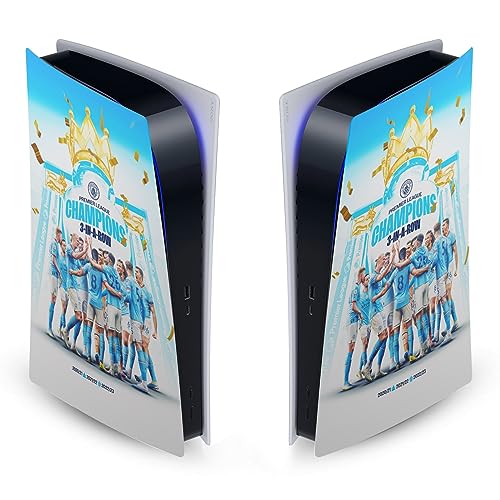 Vinyle Manchester City PS5 Digital Autocollant de Protection Console Anti-Rayures Pose Facile
