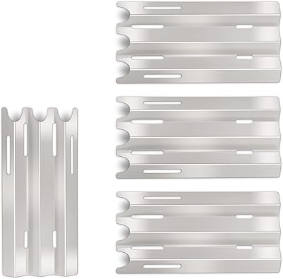 Heat Plate Tent 4 Pack Stainless Steel Gas Burner Cover Grill Replacement Parts for Vermont Castings VM400, Jenn-Air JA460, JA580 Models, 14.5