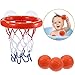 Teaffiddyy Bath Toy Fun Basketball Hoop & Balls Set for Boys and Girls- Kid & Toddler Bathtub Shooting Game with Strong Suctions for Kid Boy Girl Child Cups Baby Bath Toys Gift Set