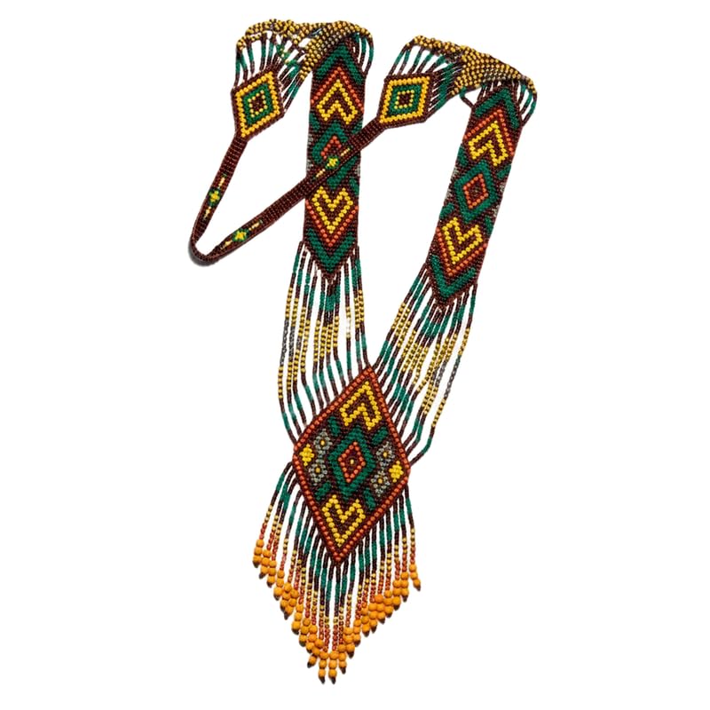 Collier Gerdan ukrainien mosaïque traditionnelle en perles idée cadeau