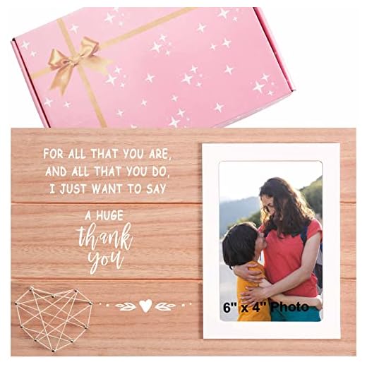 Thank You Frame Gift for Dad Mom Boss Co-worker,Teacher,Nurse,Friend,Wife,Sister,Brother-Photo Picture Frame Gift-for All That You Are,and All That You Do-Christmas Birthday Thanksgiving New Year Gift