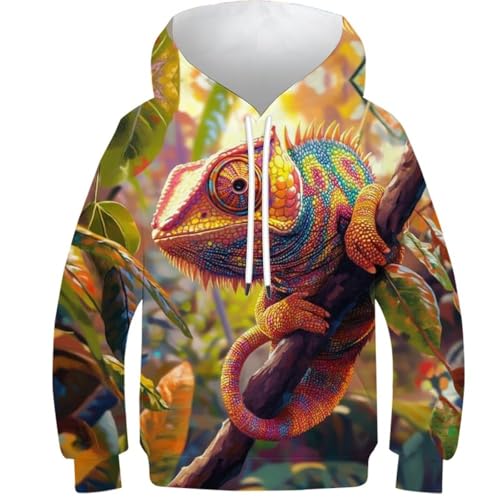 Sweat Chameleon Imprimé 3D Confortable et Résistant pour Enfant