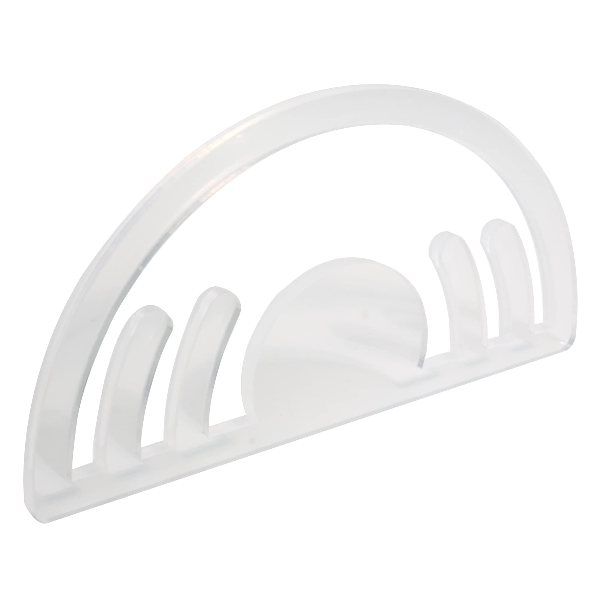 UPTTHOW Hat Brim Bender Curve Shaper Hat Curving Tool Band for Baseball Cap Ideal Gifts for Parents, Friends and Children Transparent, Transparent, One Size