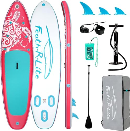 Feath-R-Lite Stand Up Paddle Surfboard, Sup Hinchable, Blow Up Paddleboard Para Adultos Y Jóvenes 10 5 Rosa Feath-R-Lite Stand Up Paddle Surfboard, Sup Hinchable, Blow Up Paddleboard Para Adultos Y Jóvenes 10 5 Rosa