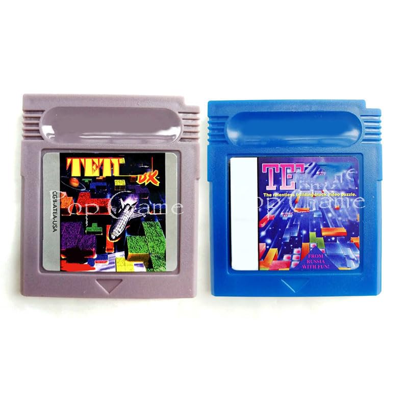 AEsmart - Grey Blue Shell World Memorys Cartridge Card Accessories for Tetried DX 16 Bit Video Game Console (World Blue)