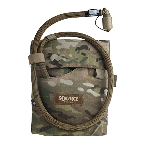Cantine Source Tactical Kangourou 1L souple avec système d'hydratation et étui