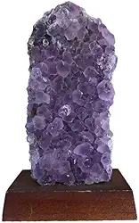 Ametista Drusa Com Base Madeira - Pç (10 X 5 Cm)