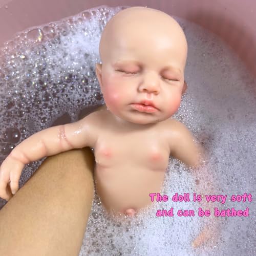 Muñeca Reborn Bebé Niña Silicona 12 Pulgadas Realista miniatura 3