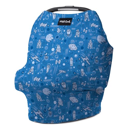Milk Snob Funda original 5 en 1 de Star Wars - Funda de lactancia para lactancia materna - Funda de asiento de coche para bebé, toldo para asiento de coche y cochecito - Funda esencial todo en uno