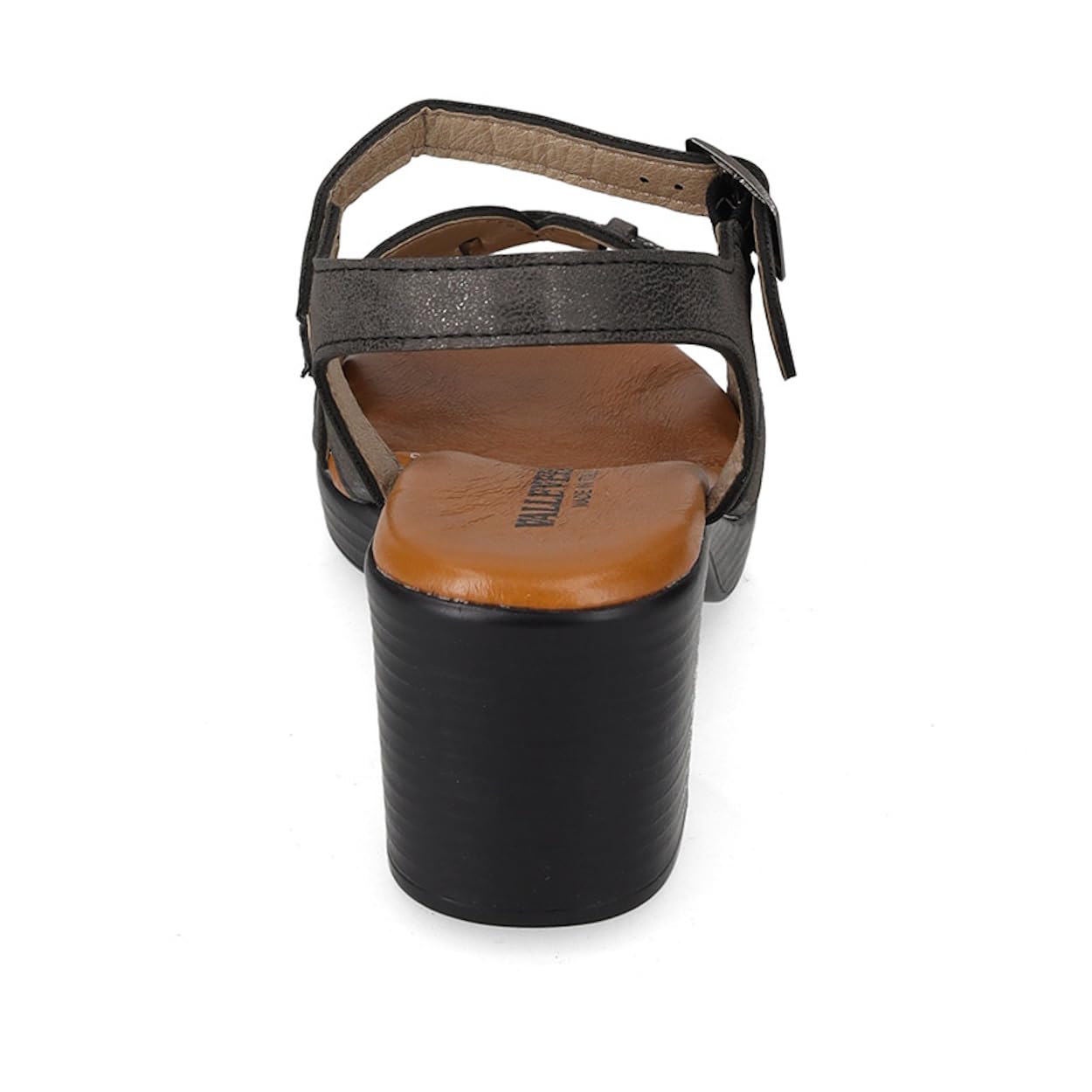 Valleverde 55452 Sandali Sportivi Donna Pelle Sintetica Tacco Grosso 6Cm Suola Gomma