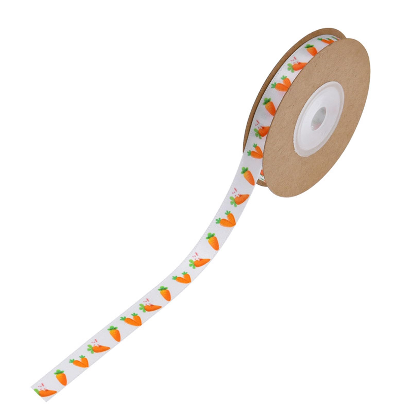 Elnwnnkc Colorful Fabric Ribbon for Wrapping Lovely Patterned Ribbon Decorative Easter for Crafting and Scrapbooking Colorful Easter Holiday