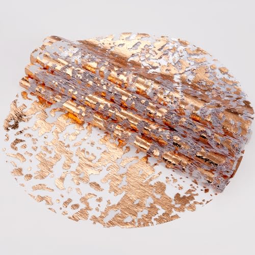 Rose Gold Placemats Disposable Round Table Mat 13 Inch Gold