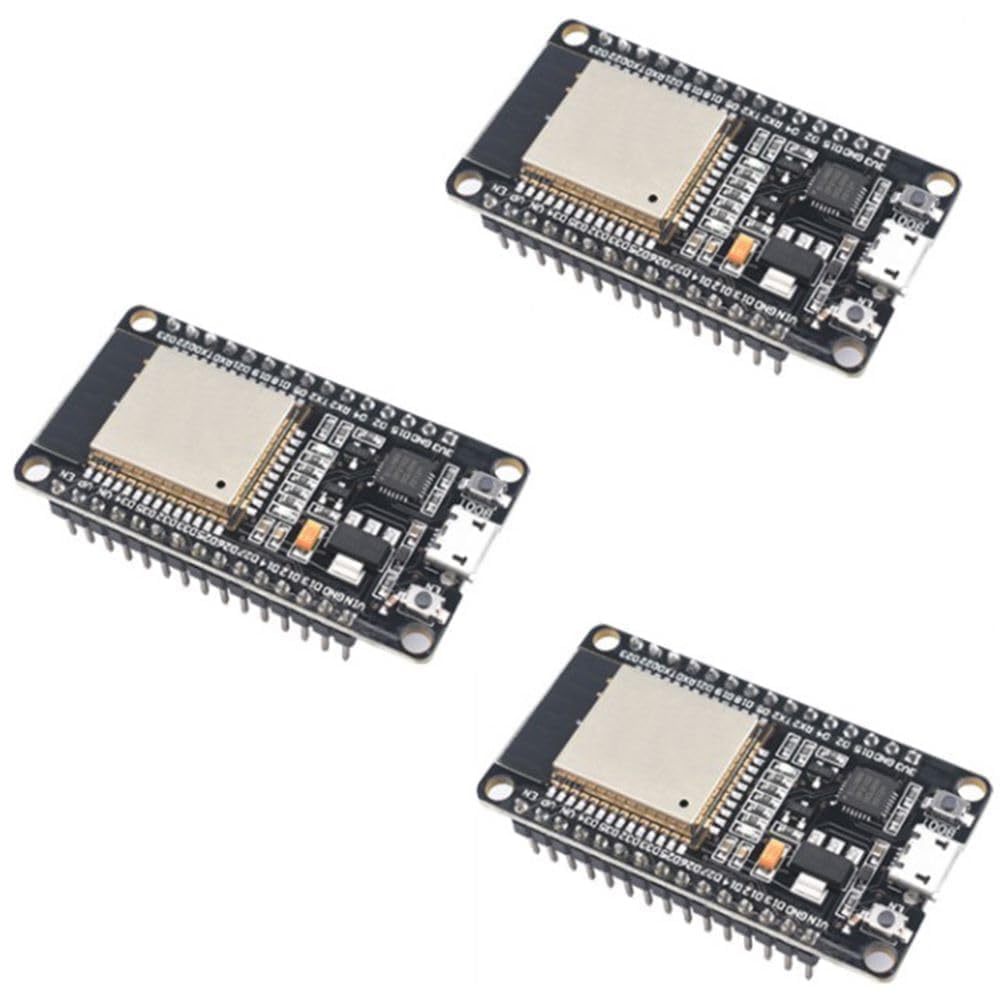 Amazon.com: ELEGOO 3PCS ESP-32 Development Board Micro-USB, 2.4GHz Dual ...