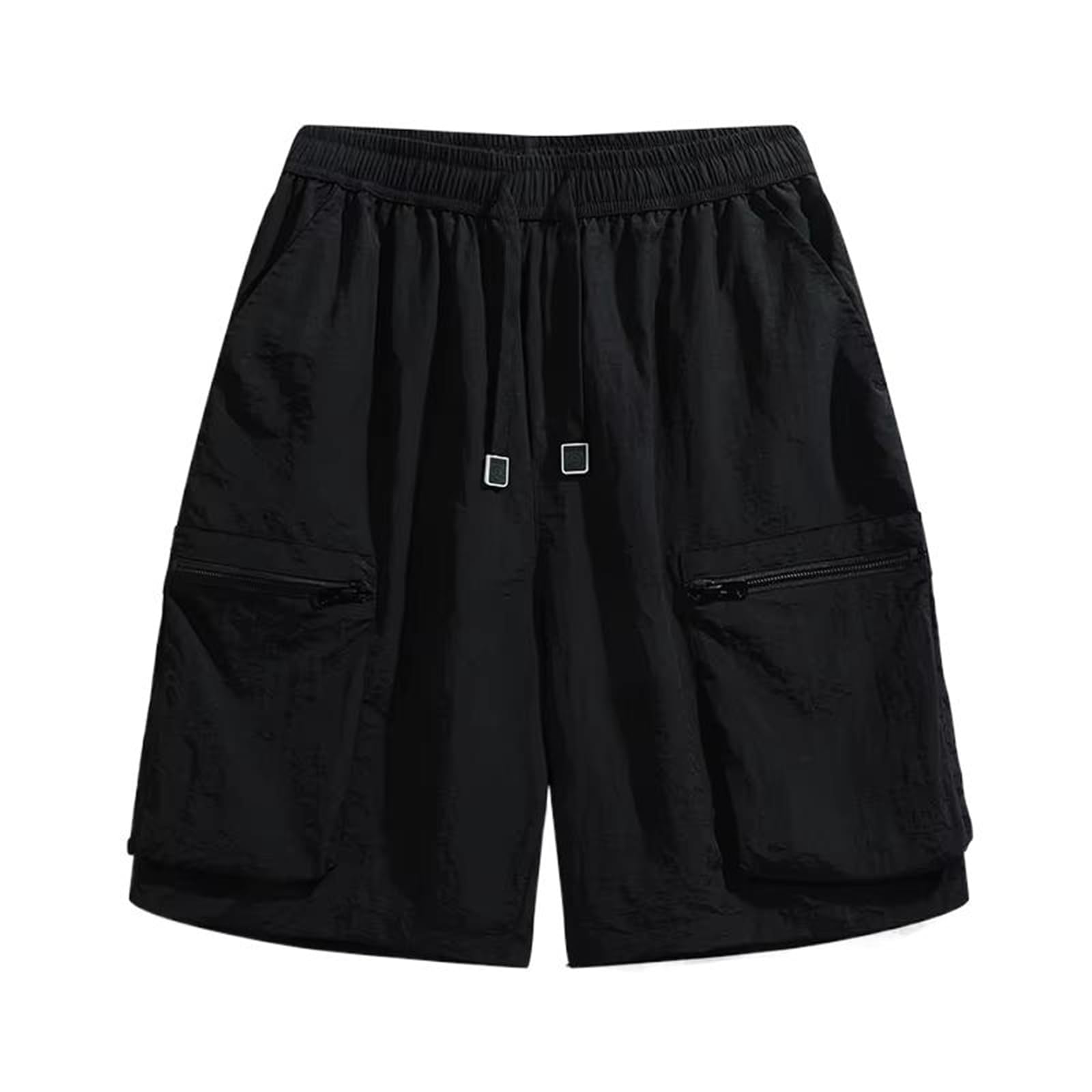 Herren Große Größe Shorts Sommer, schnell trocknende Eisseide-Schweißshorts