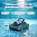 Poolroboter, Kabelloser Poolsauger Akku, Akku Poolroboter Kabellos, 180 Min Laufzeit, Starke Saugkraft, Intelligente Navigation, Ultrafeine Filtration, Auto-Parking, Poolsauger für Aufstellpool 200m²