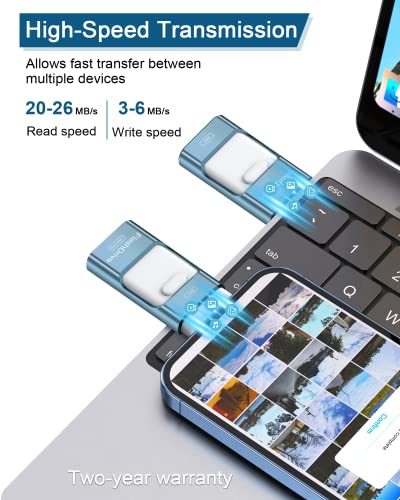 Sunany Usb Flash Drive 256Gb, Photo Stick Memory External Data Storage Thumb Drive Compatible With Phone, Pad, Android, Pc And More Devices (Blue) #TOP7