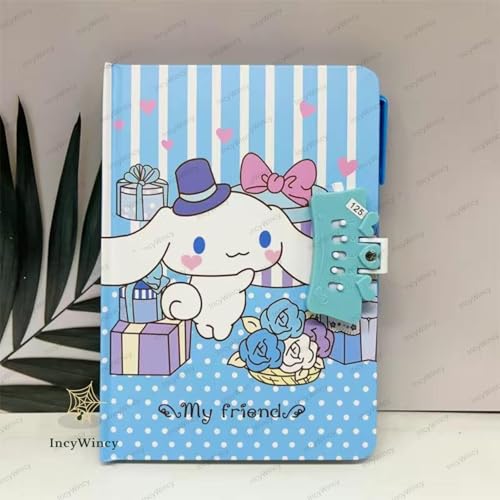 Image of Lock Diary with Pen (A5 Size, 160 Pages) - Premium Secret Writing Notebook for Girls, Cute Kawaii Stationery Journal, Ideal Gift for Kids & Teens (Pack of 1)