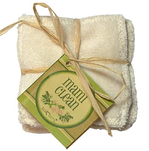 SALVIETTA STRUCCANTE 7x7 MADE IN ITALY IN MICROSPUGNA DI BAMBOO 5 PEZZI