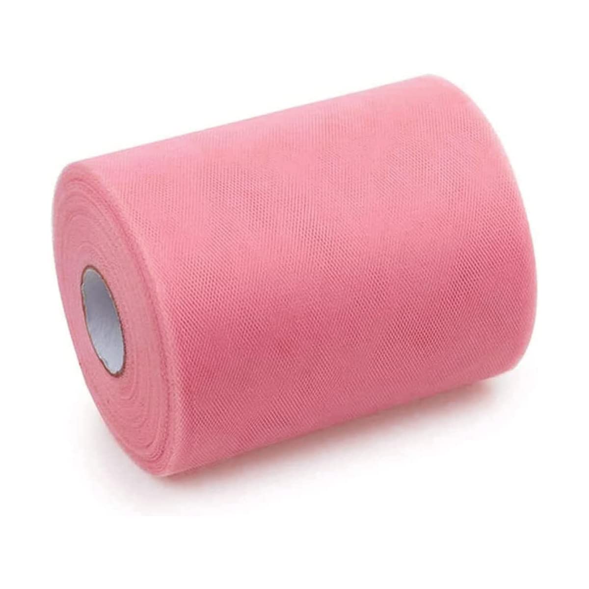 Rotolo Di Tulle Rosso 15 Cm X 100 Yard (91,4 M), Tessuto In Poliestere Per Decorazioni E Tutù