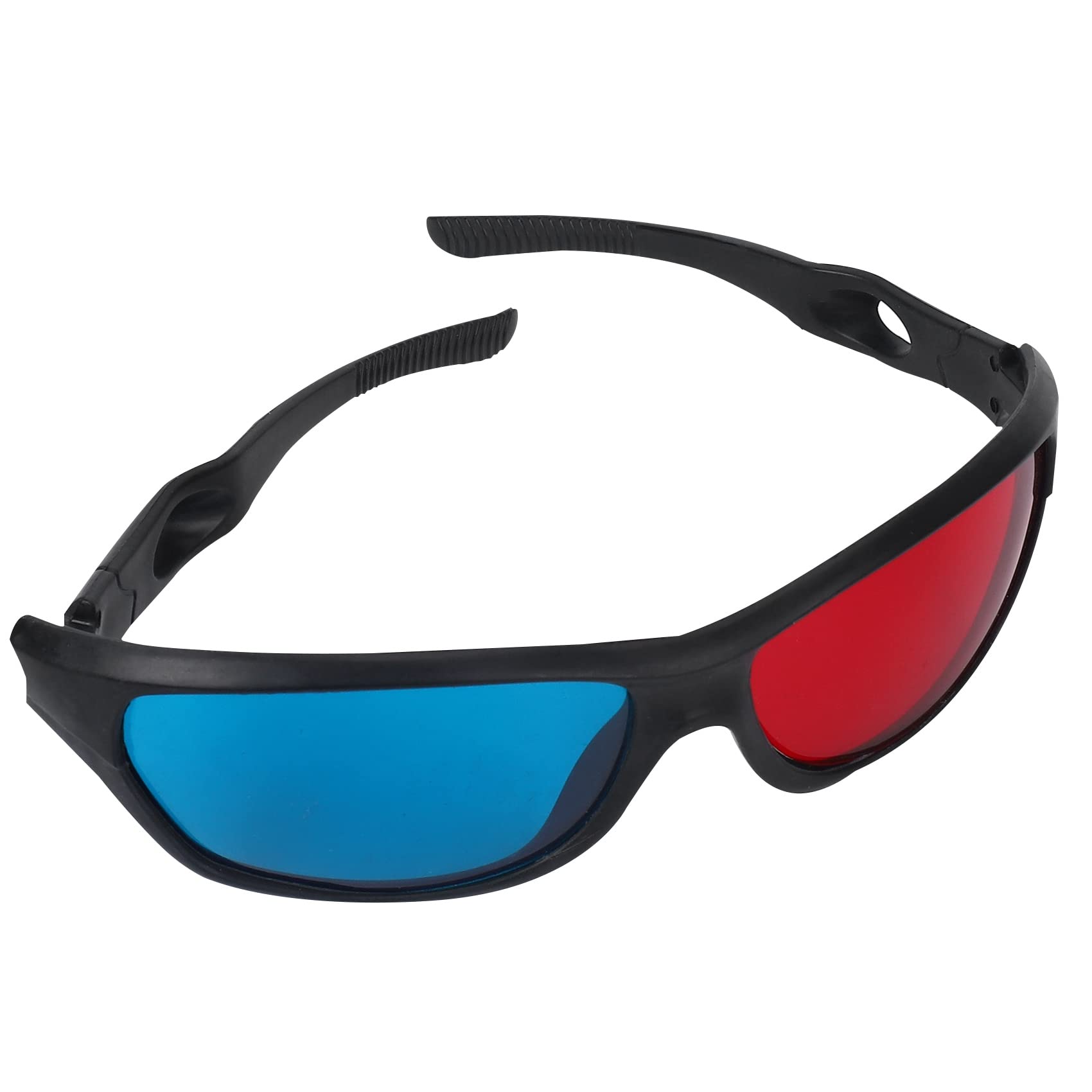 5 x occhiali anaglifi dimensionali per visione 3D rosso e blu per TV, film, giochi, DVD