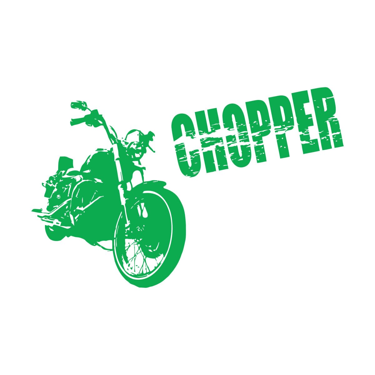 Lettering Stickers Chopper Bike Biker Mototcycle 72x111.5cm Personalized Customization Extra Large Green โ image 1