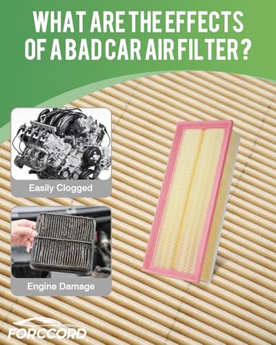 Image of 2-Pack Engine Air Filter Fits for Audi A3 2008-2013, Q3 2015-2018, TT 2009, Volkswagen Jetta 2005-2018, Passat, Beetle, CC, Golf, GTI & More Air Filter Replacement 1K0129620D
