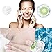 SERHII BURLIA Facial Cleansing Brush Head Replacement, Deep Pore Facial Brush Heads For Clogged and Enlarged Pores (3Green 3Blue)