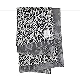 Little Giraffe Luxe Leo Baby Blanket 29' x 35', Charcoal