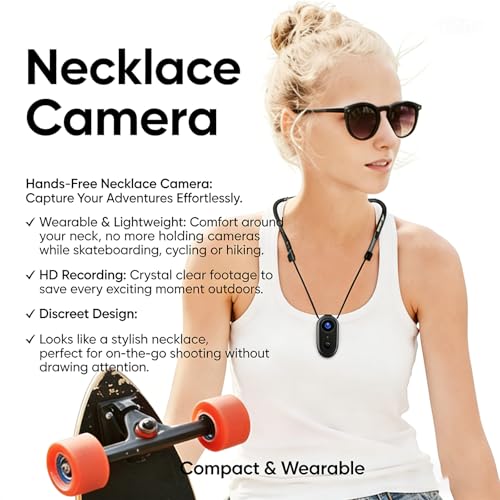 4K Magnetic POV Necklace Camera