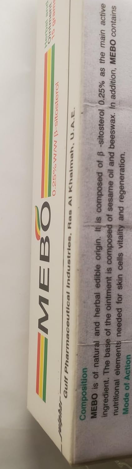 MEBO Burn Cream Skin Ointment Wound & Scar Care (1 Tube = 30 Grams)