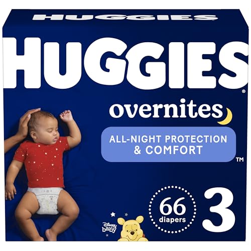 Image of Huggies Overnites Diapers, Size 3