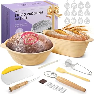 Sourdough Bread Baking Supplies Proofing Basket...