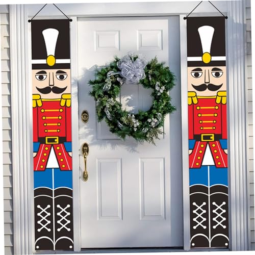 Catálogo para Comprar On-line Pancartas y estandartes para comprar hoy. 50 Banner de Puertas de Navidad, 1 par de 1.8m/5.9 pies Banner de Porche de Navidad, decoración de pancartas Colgantes de la Puerta, Grandes Decoraciones de estandarte al Aire Libre...