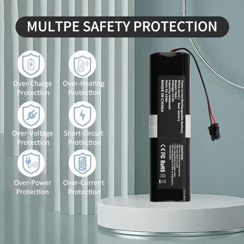 Image of Battery Replacement for Eufy RoboVac X8, X8-T226X, RoboVac-X8-Hybrid White, RoboVac X8 Pro SES Self-Empty Station Robot Vacuum Cleaners Part Number: PA61 Upgraded Battery Pack 14.4V 6400mAh 92.16Wh