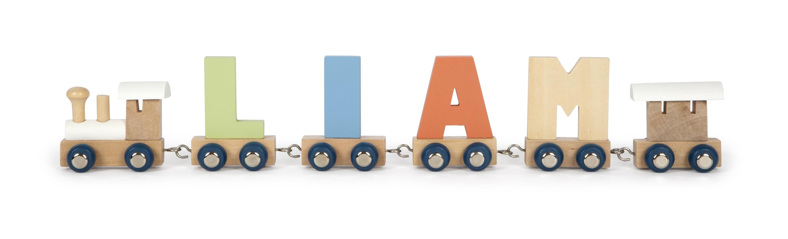 small foot Display in Legno con Lettere per Trenino Polare, 180 Pezzi includono vagono, Locomotive e letterine, Combinabili, 12597, Multicolore, Mostra