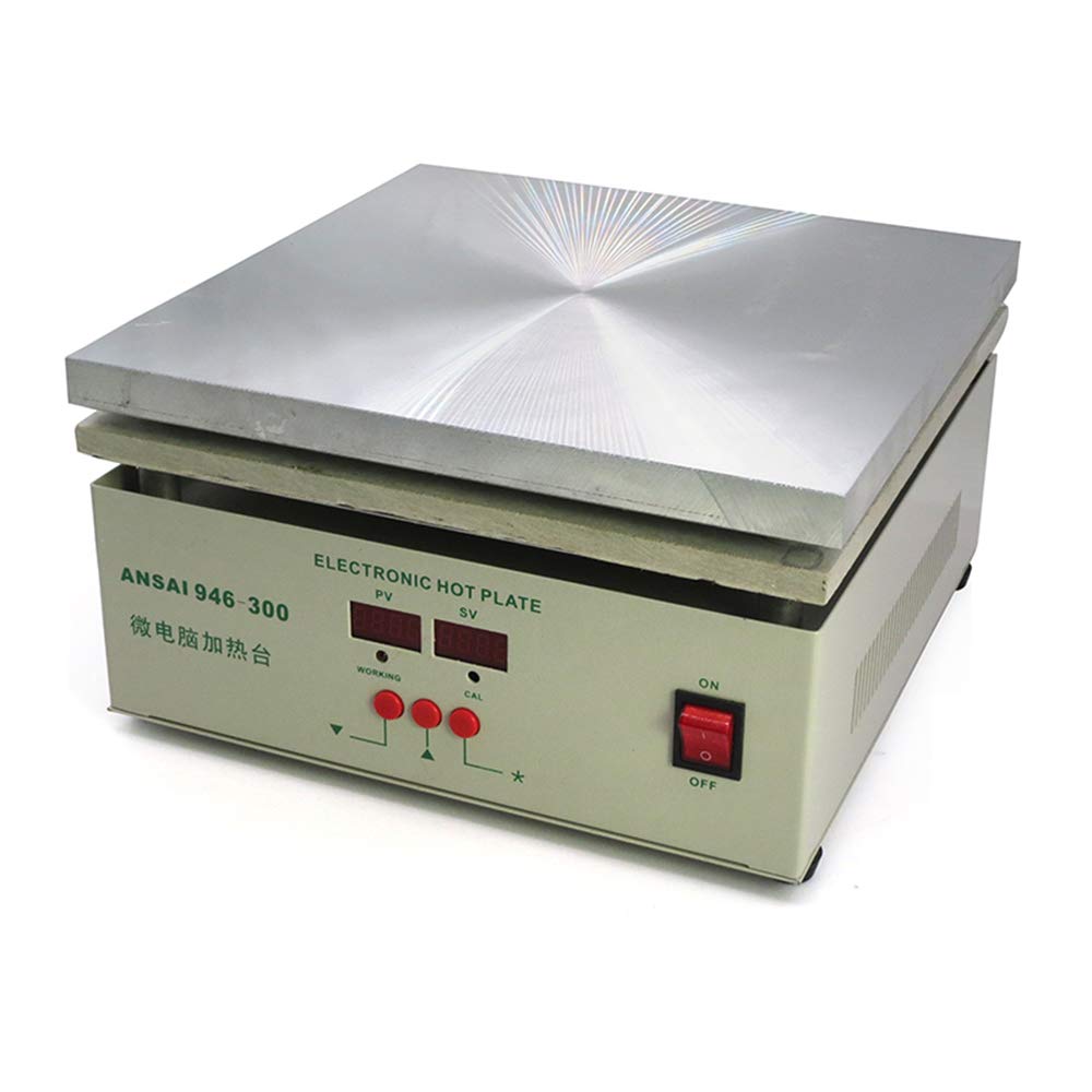 FHRKA Professional LCD Screen Separator Constant Temperature Heating Plate with Dual Digital Display for Mobile Repair/PCB Removal and Welding (300 * 300mm)