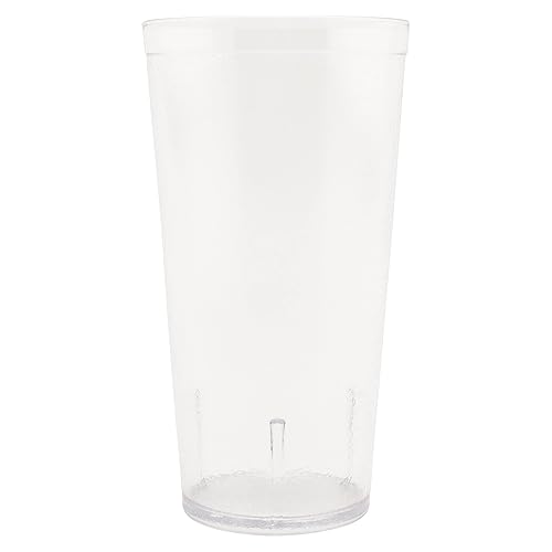 GET Vasos resistentes de plástico para restaurante, 6632-1-CL-EC, 946 ml, transparente (juego de 4 unidades)