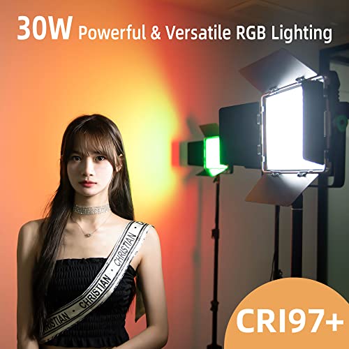 Viltrox 30W Rgb Led Photography Light Panel, Bi-Color Variable 2800K~6800K With App Control For Video Photography, Cri97+ Tlci97 Led Video Light Panel +Barndoor, No Light Stand (Weeylite Wp35) #TOP1